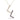 0.53 Carat Round Cut Prong Setting Diamond and Sapphire Initial Pendant