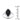 0.70 Ct Round Cut Pave Setting Halo Black And White Diamond In White Gold