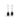 Angle View of 24 TCW pear shaped black diamond dangle Drop earrings with 3 prong halo setting in white gold
