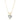 2 Carat Heart Shaped 4 Prong Setting Solitaire Lab Diamond Pendant in Yellow Gold