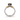Side view of Elegant highlighting the intricate two-tone floral design and sparkling diamond-studded twisted band
