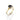 High angle view of Yellow gold bezel-set round black gemstone ring with a split shank design in polished white gold.