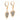 3 Carat Heart Shape Round Cut Black & White Diamond Drop Earrings