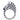 8.40 Carat Pave Setting Black & Pink And White Diamond Pearl Zebra Gemstone Ring