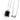 5 Carat Emerald Cut Solitaire Prong Setting Black Diamond Pendant
