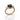 Angle view of yellow gold ring with a cushion black diamond, two round white diamonds, and a pavé diamond-accented band.