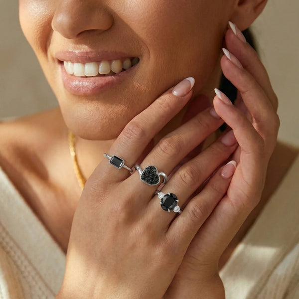 Black Diamond Engagement Rings