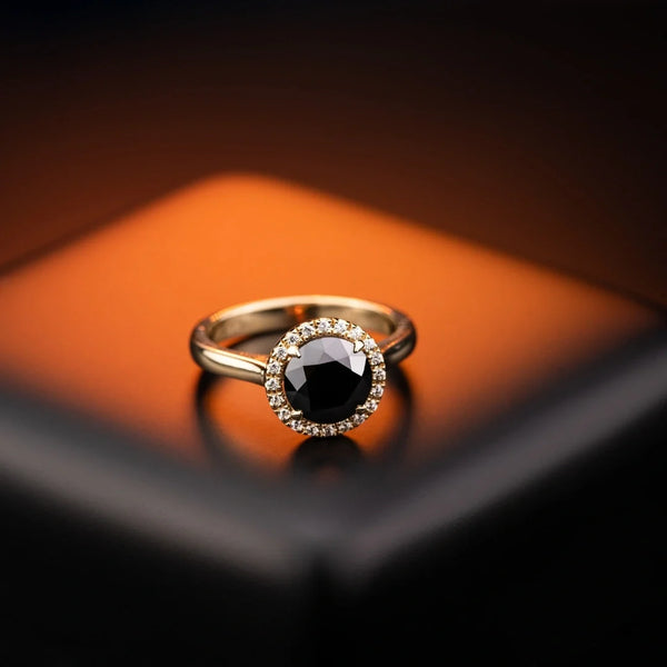 Black Diamond Engagement Rings