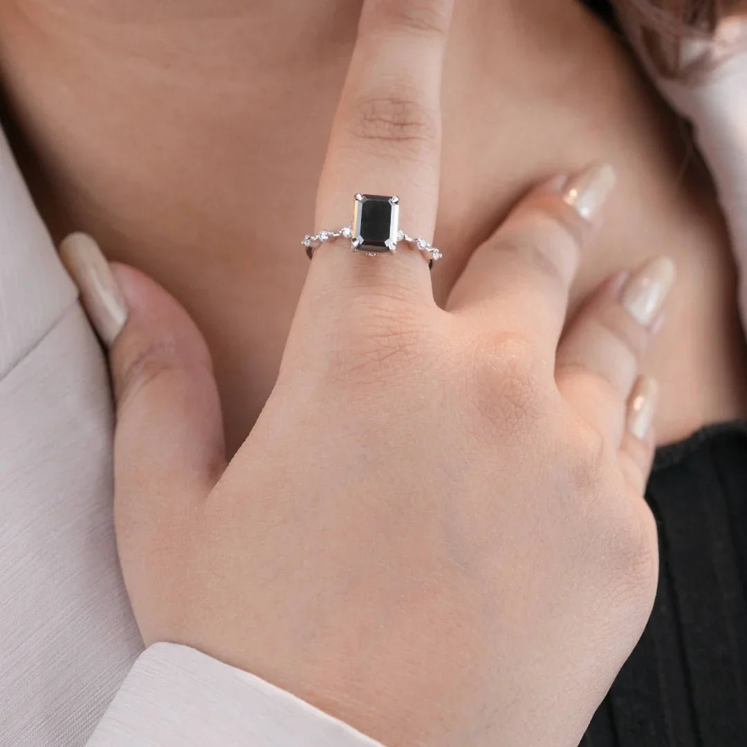 Black Diamond Promise Rings