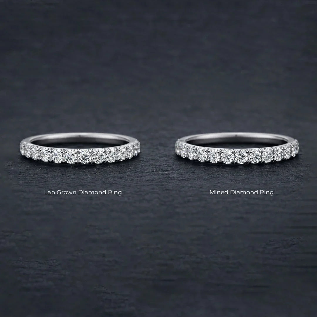 Lab Grown vs Mined Diamond Wedding Bands