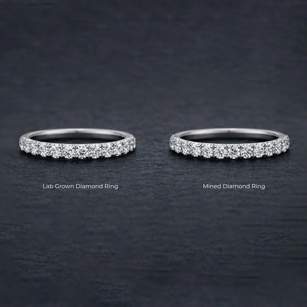 Lab Grown vs Mined Diamond Wedding Bands