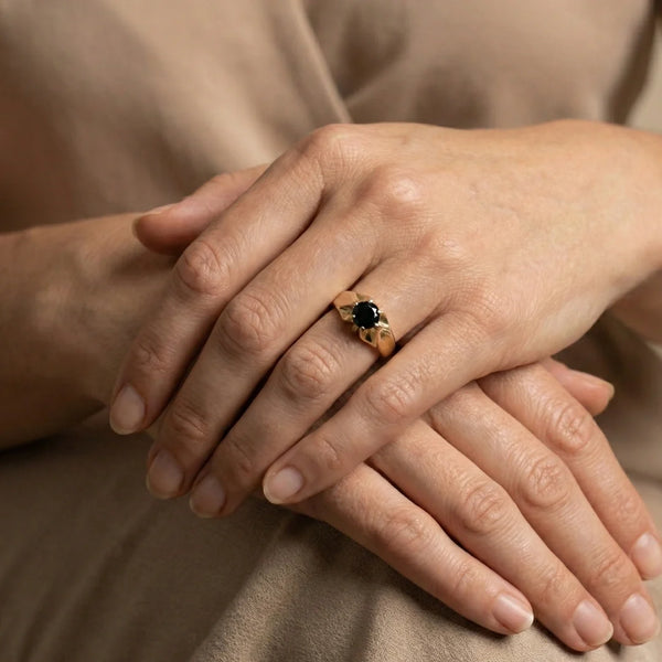 Black Diamond Proposal Ring