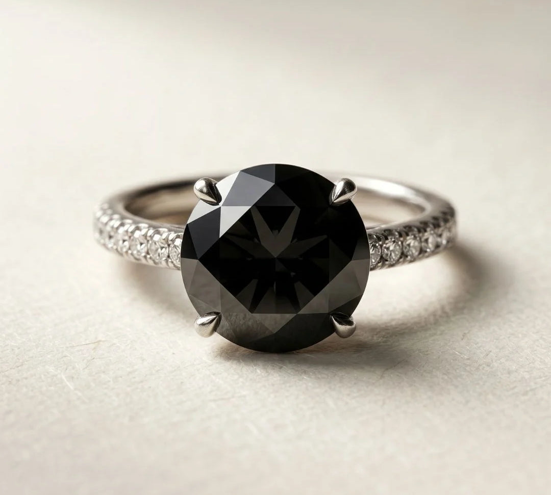 Black Diamond Engagement Rings