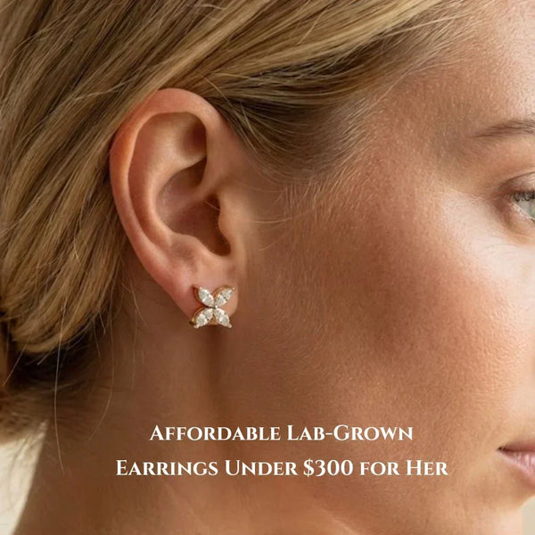 Affordable Lab-Grown Earrings Under $300 For Her
