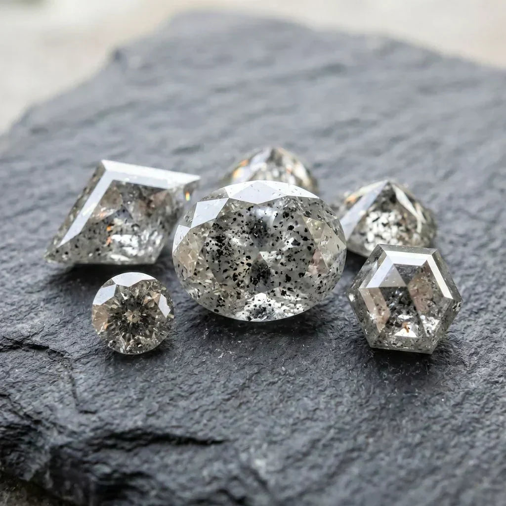 Best Cuts And Shapes For Salt And Pepper Diamond Jewelry