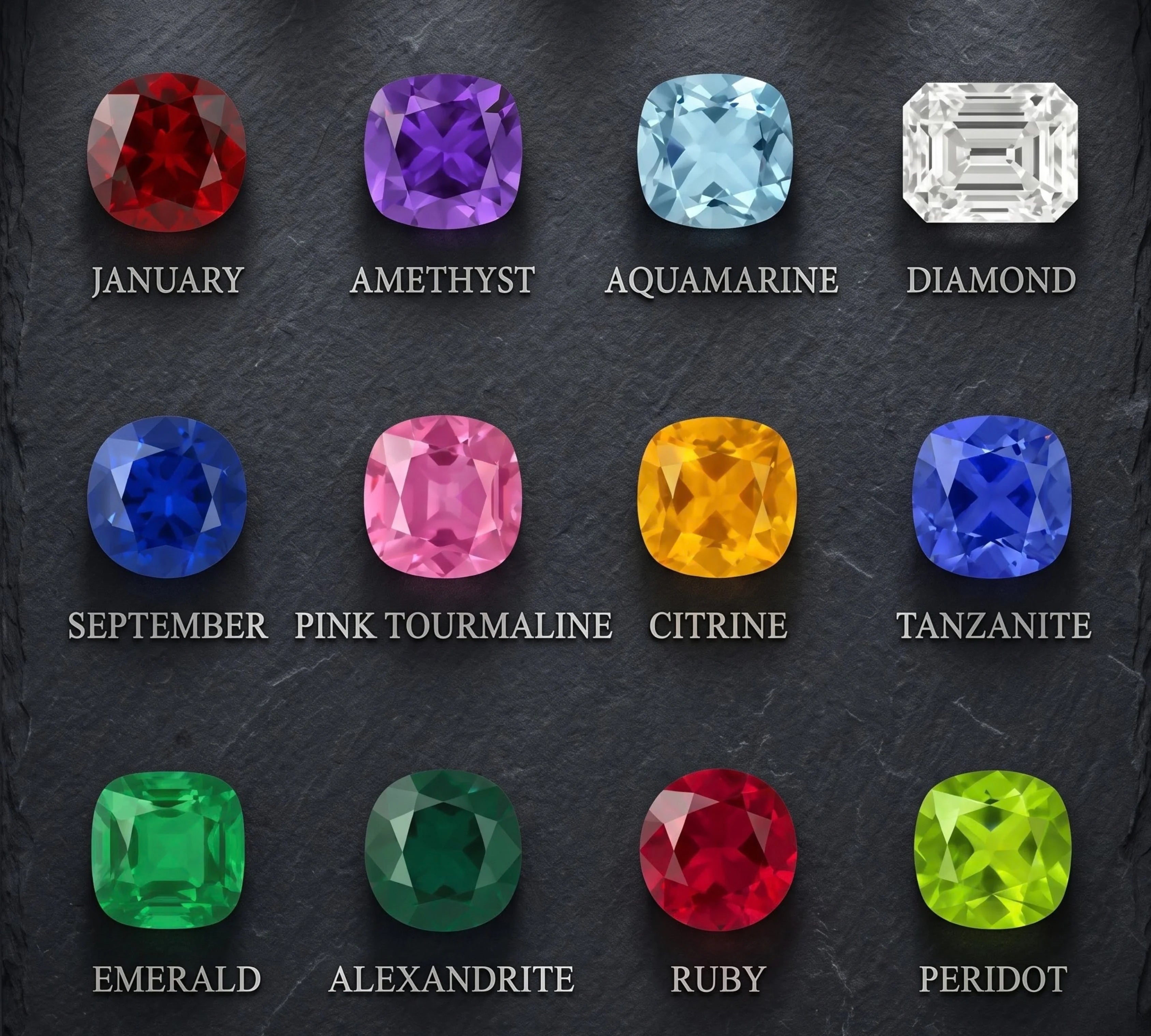 Birthstone Chart: Know Your Birthstone & It's Meaning, Symbol & Color