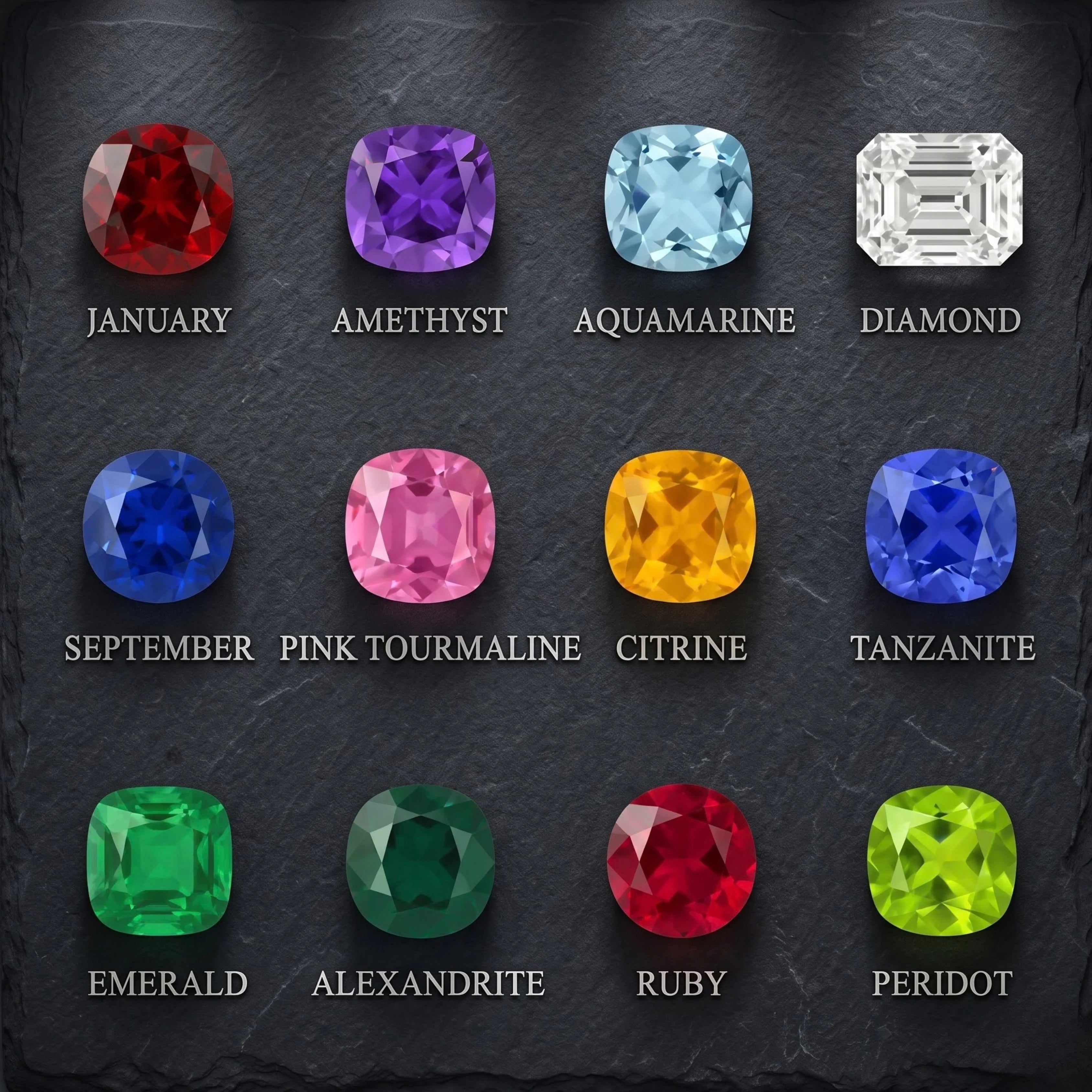 Birthstone Chart: Know Your Birthstone & It's Meaning, Symbol & Color