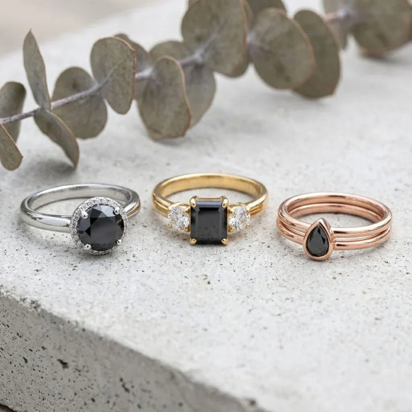 Black diamond jewelry metal guide