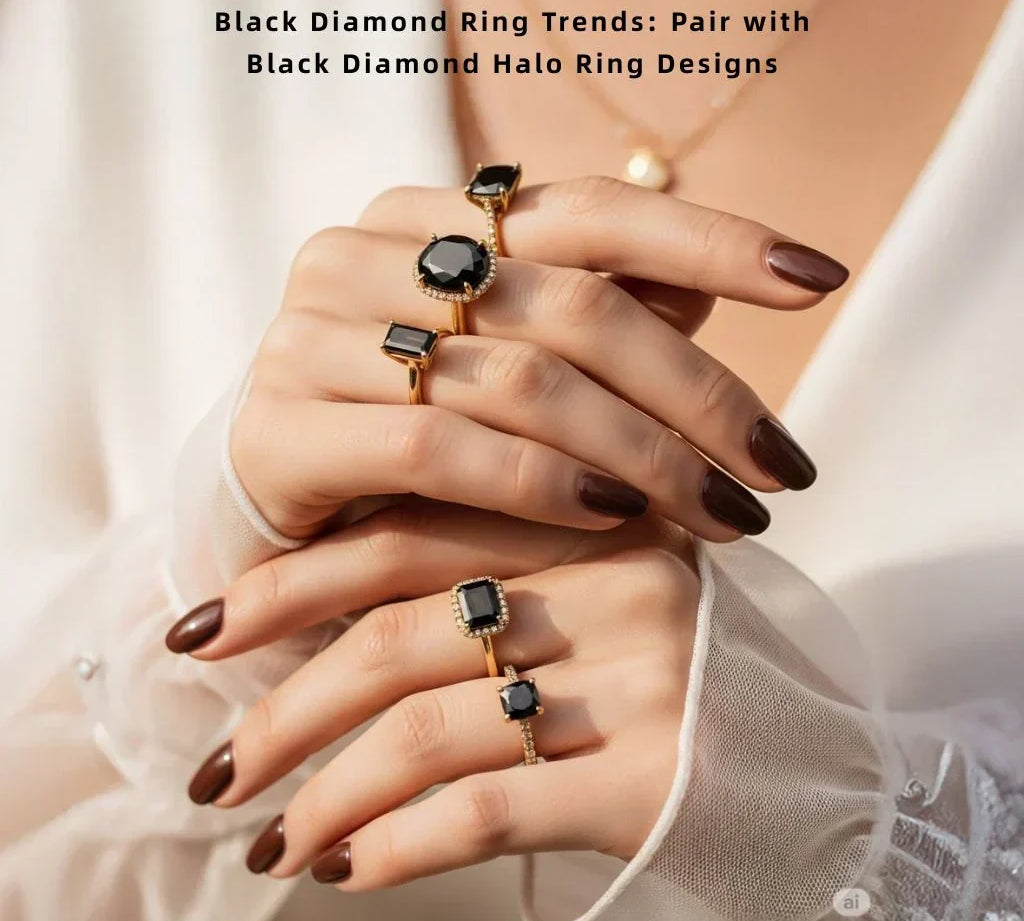 Black Diamond Ring Trends: Pair With Black Diamond Halo Ring Designs