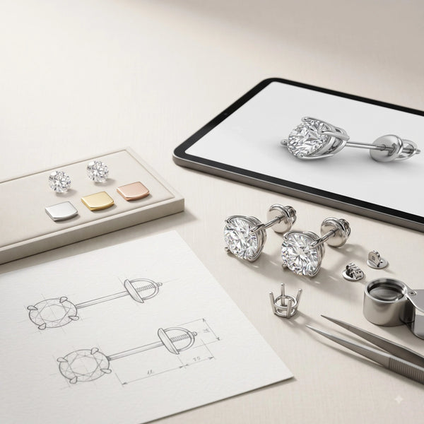Custom Diamond Stud Earrings_ How the Design Process Works (2026)