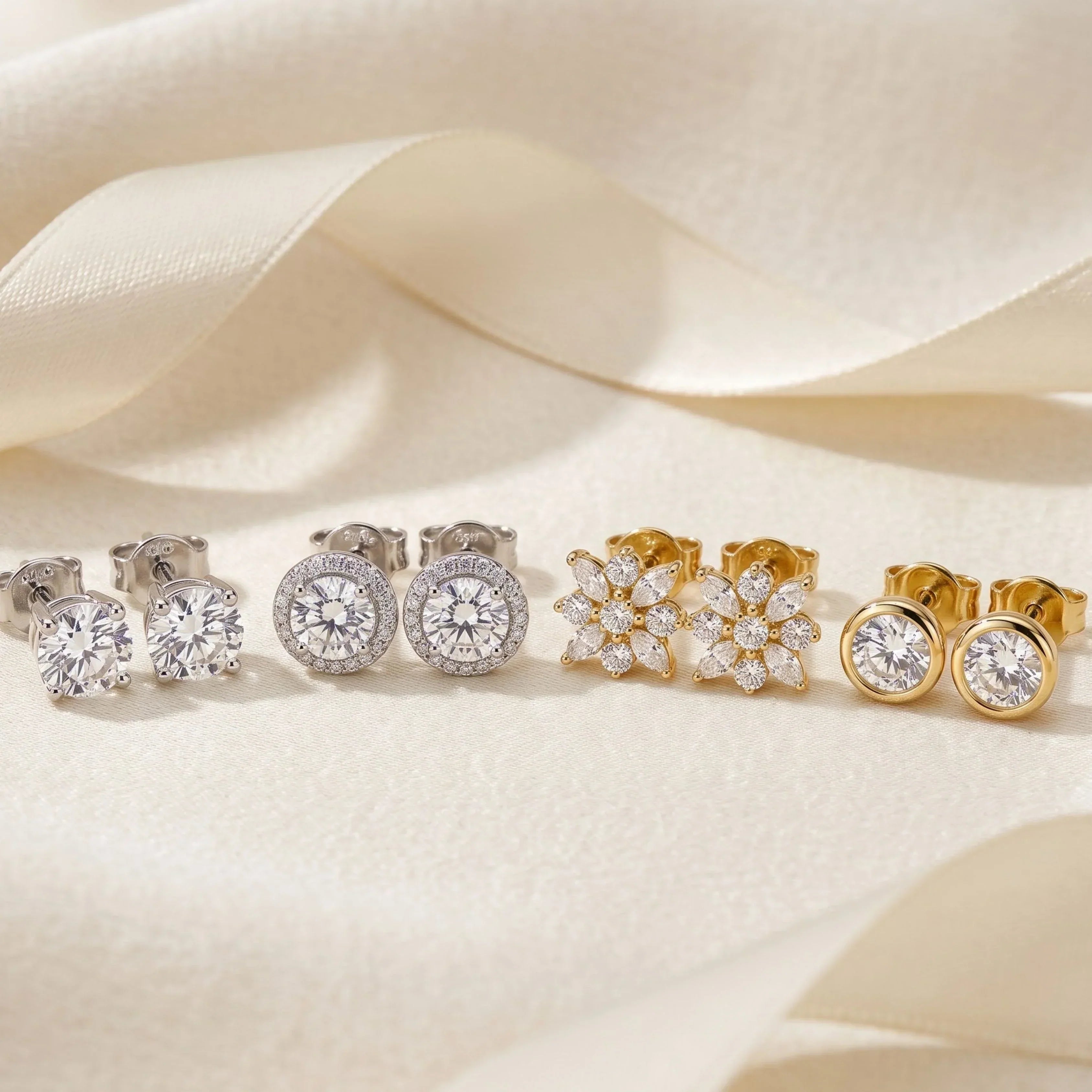 Diamond Stud Earrings Buying Guide: Halo, Solitaire, Cluster & Bezel Settings (2026)