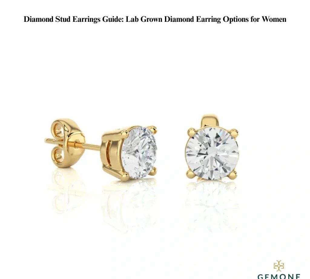 Diamond Stud Earrings Guide: Lab Grown Diamond Earring Options for Women