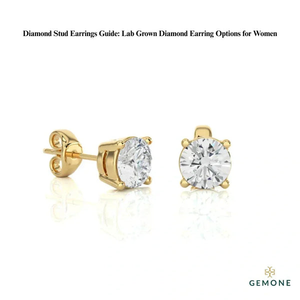 Diamond Stud Earrings Guide: Lab Grown Diamond Earring Options for Women