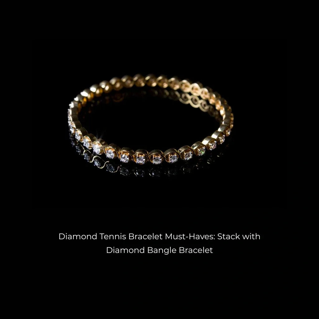 Diamond Tennis Bracelet Must-Haves: Stack With Diamond Bangle Bracelet