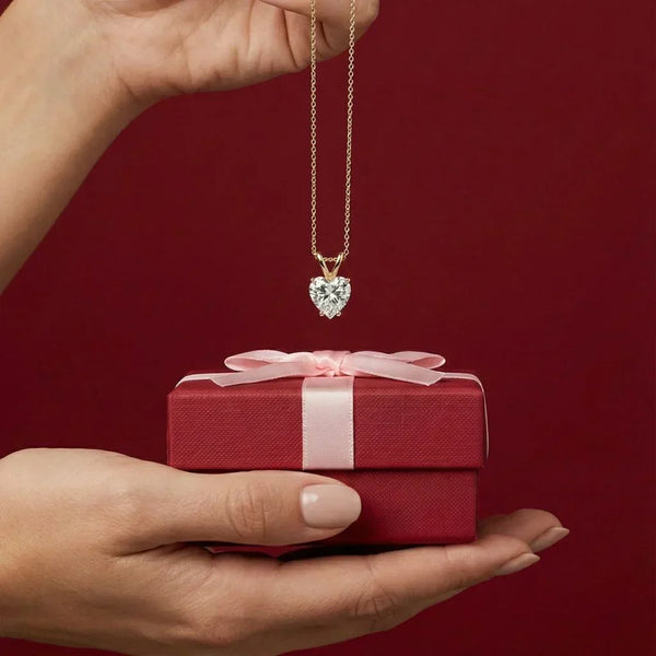Lab Grown Diamond Pendant Styles: Heart and Teardrop for Her Closet