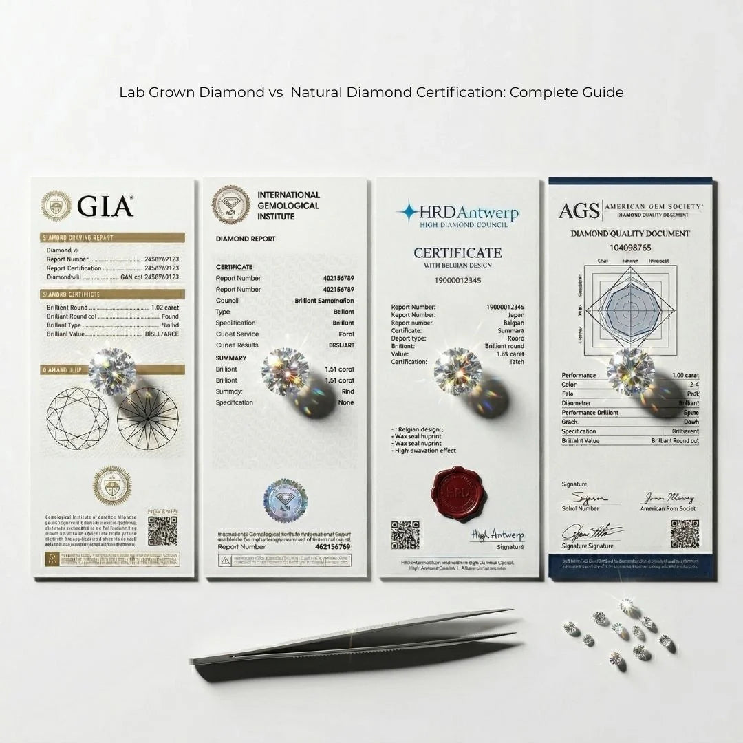 Lab Grown Diamond vs Natural Diamond Certification: Complete Guide
