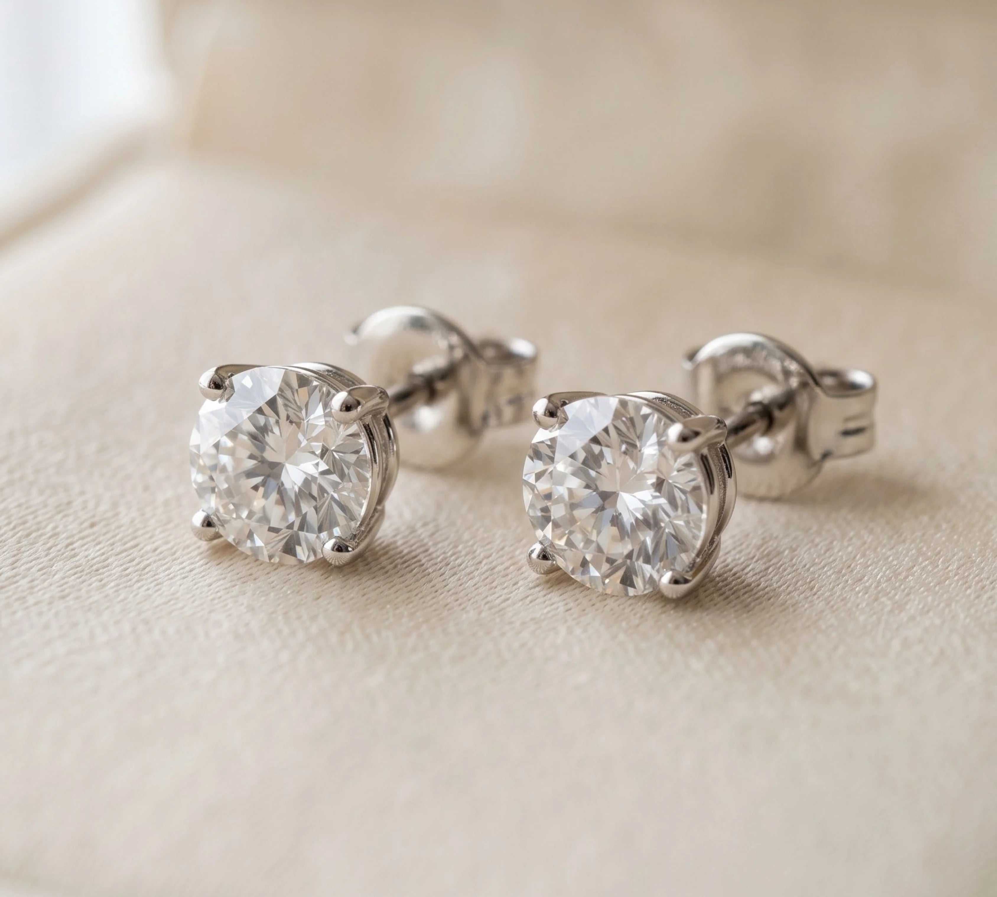 Lab Diamond Stud Earrings
