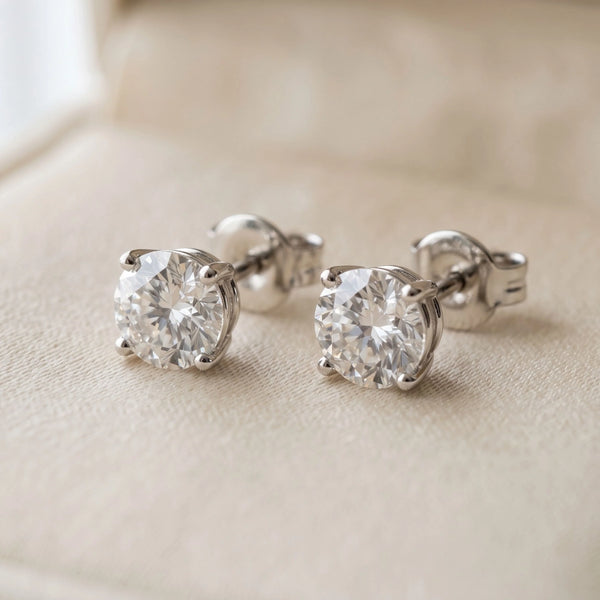 Lab Diamond Stud Earrings
