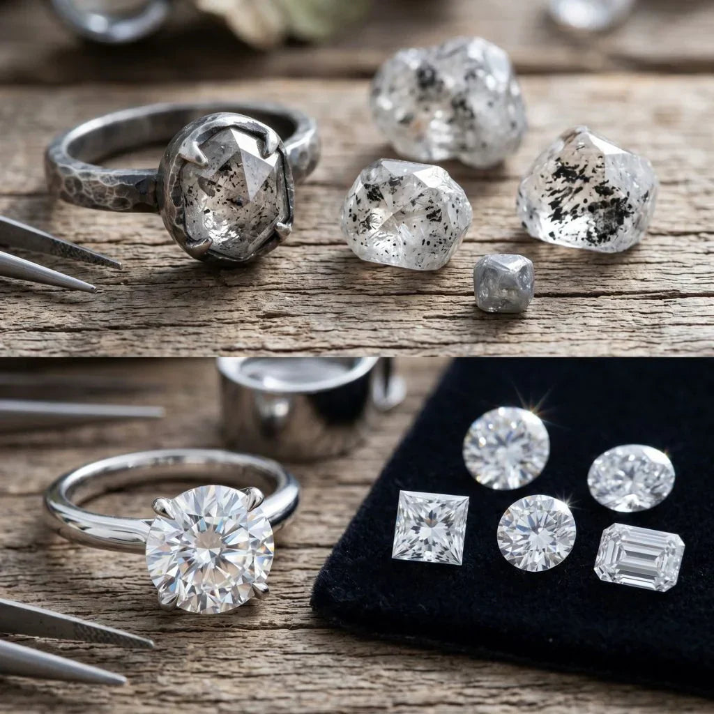 Salt And Pepper Diamonds Vs Traditional Diamonds