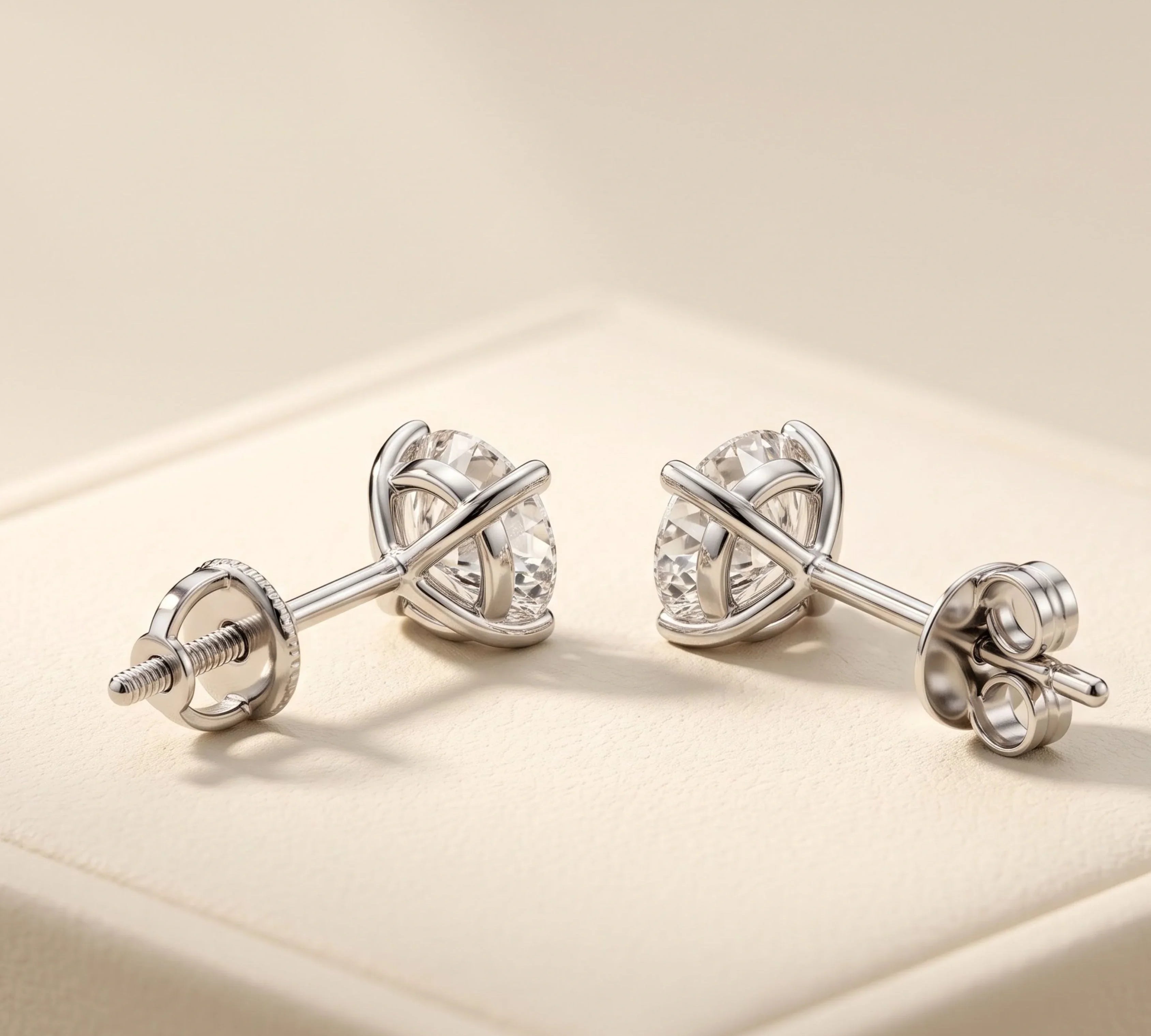 Screw Back Vs. Push Back Stud Earrings