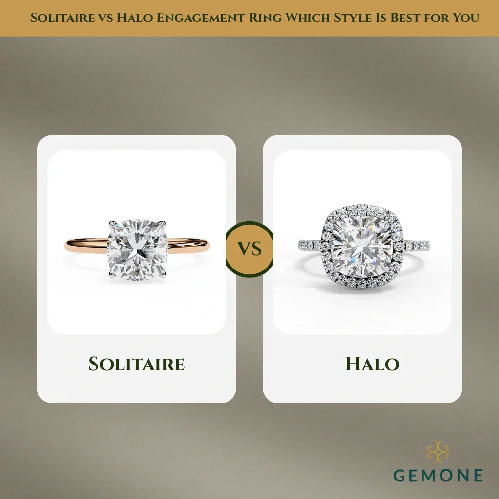 Solitaire vs Halo Engagement Ring: Which Style Is Best for You?