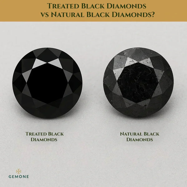 Treated Black Diamonds vs Natural Black Diamonds