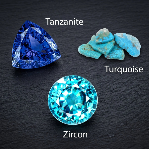 What Is the Gemstone for December: Turquoise, Tanzanite and Zircon