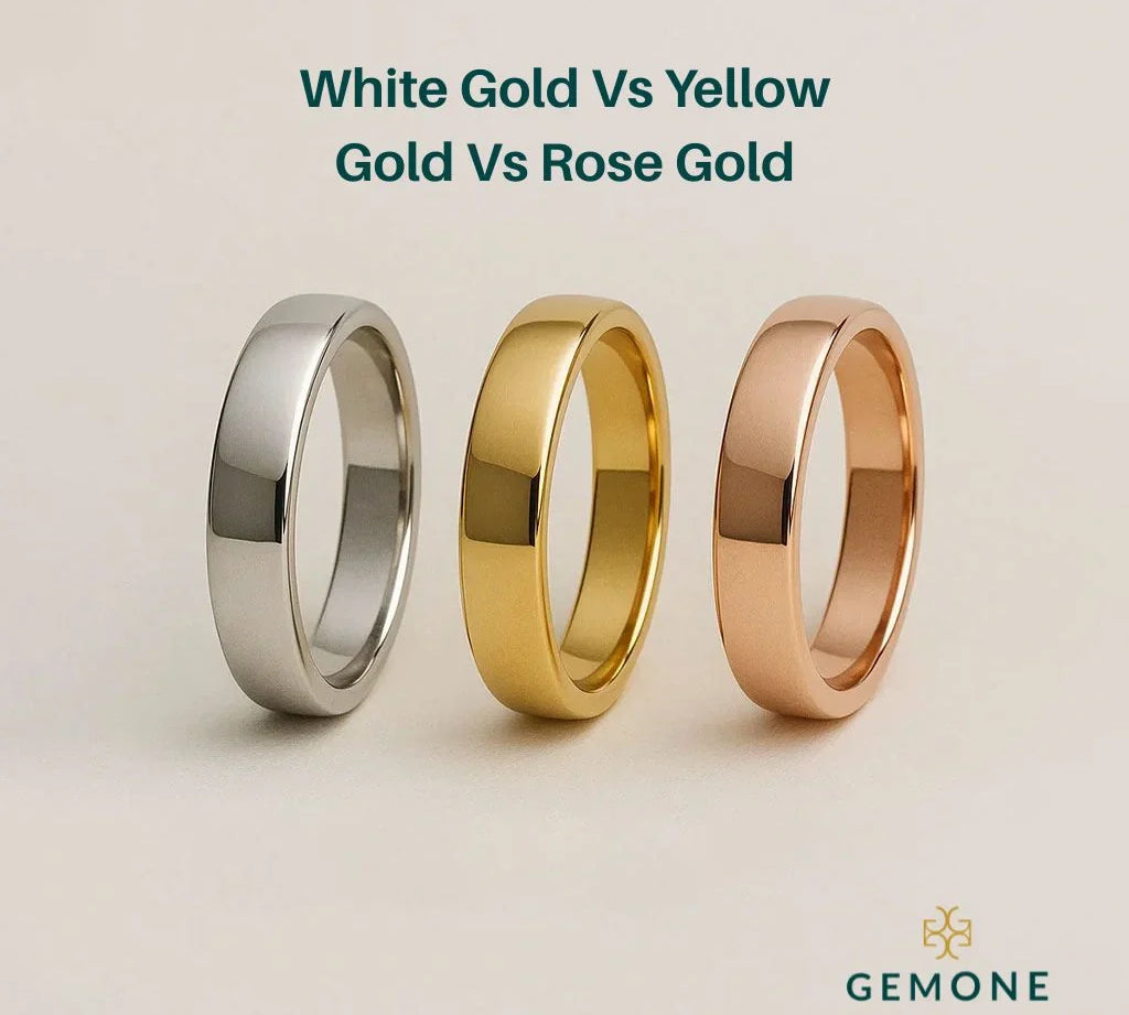 White Gold Vs Yellow Gold Vs Rose Gold