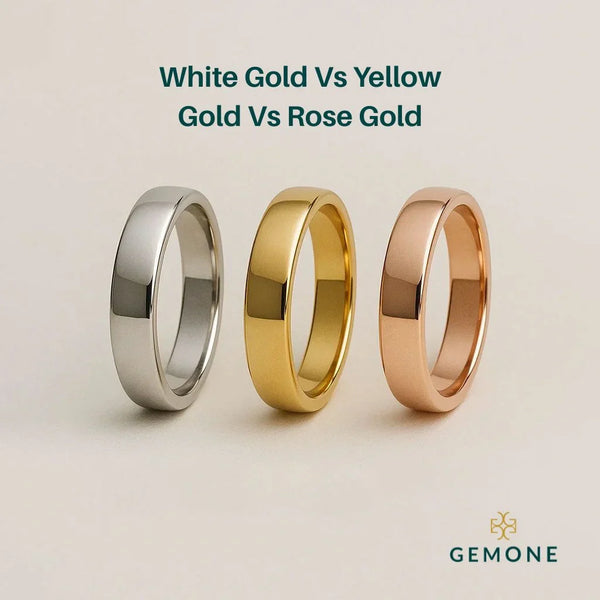 White Gold Vs Yellow Gold Vs Rose Gold