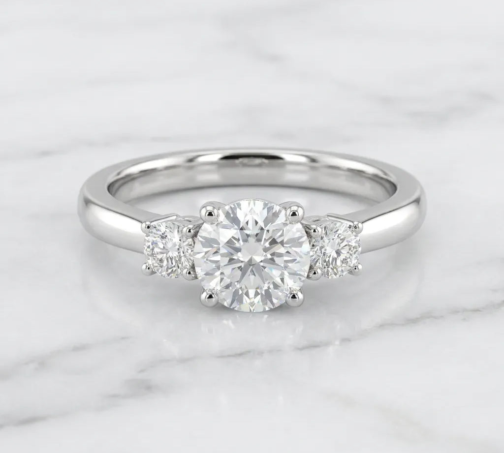 Three-Stone Diamond Ring