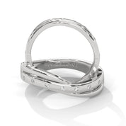 0.07 Ct Lab Diamond Men's Ring White Gold Couple Ring
