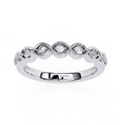 0.21 Carat Round Shape 7 Stone Diamond Wedding Band Diamond Wedding Bands