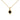 Front view of 0.35 Ct  black Round diamond pendant Necklace in Yellow gold.