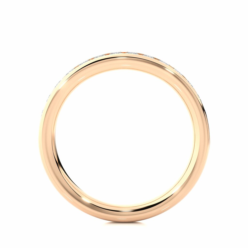 0.40 Carat Channel Setting Diamond Half Eternity Band