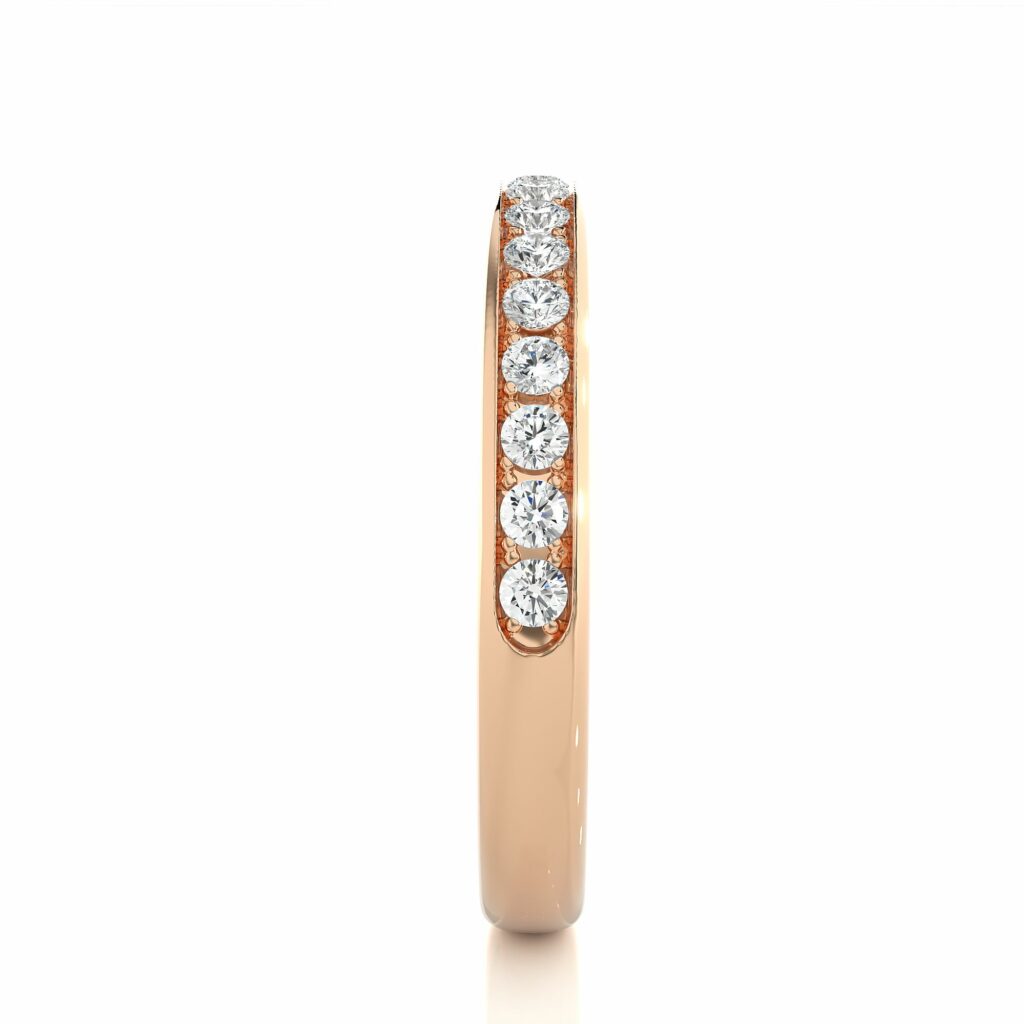 0.40 Carat Channel Setting Diamond Half Eternity Band