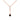 Front view of 0.38 Ct black & white Diamond Necklace For Women's In Rose gold  