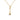 Back view of 0.38 Ct black & white Women's Diamond Pendant Necklace For Women In Yellow gold  