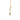 Side view of 0.38 Ct black & white Women's Diamond Pendant Necklace In Yellow gold  