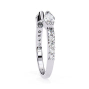 0.35 Carat Marquise Cut Toi et Moi Diamond Wedding Band In White Gold Diamond Wedding Bands