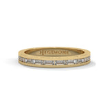 0.47 Ct Baguette Lab Diamond Wedding Band White Gold